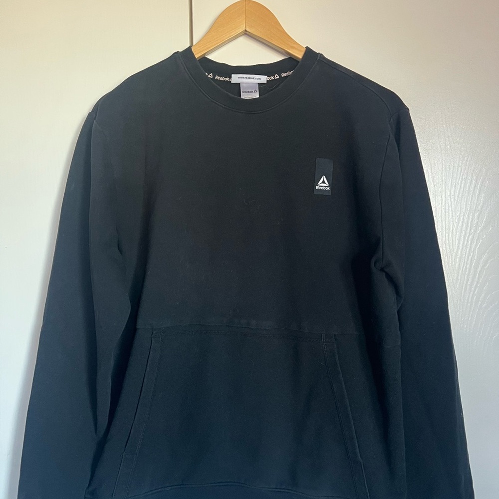 Reebok Black Crewneck Sweater Classic Style